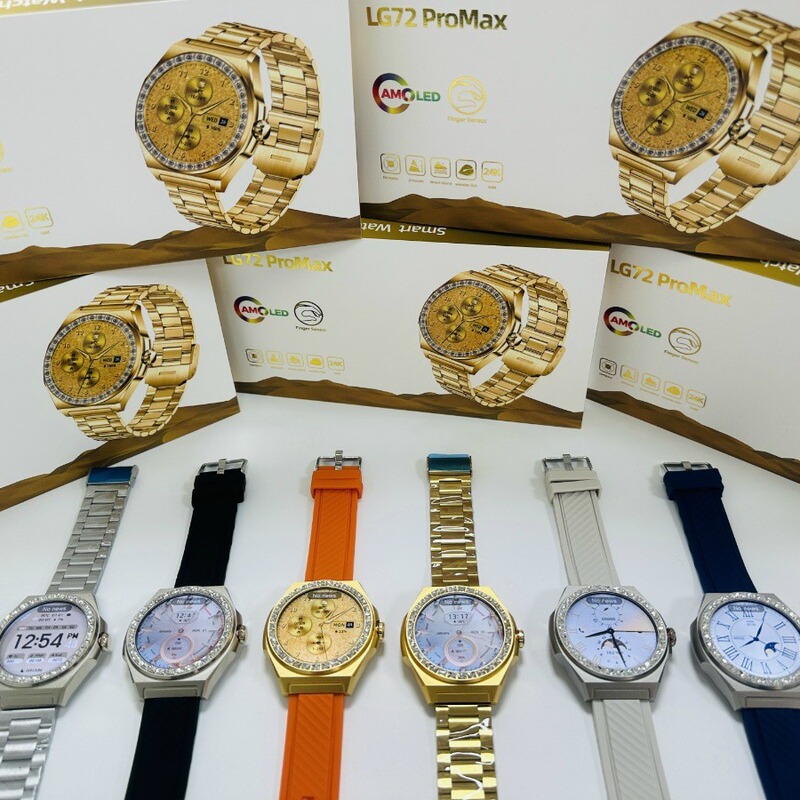 Cross-Border Popular Lg72 Promax Smart Watch Bluetooth Call Amoled Message Reminder + Nfc Function