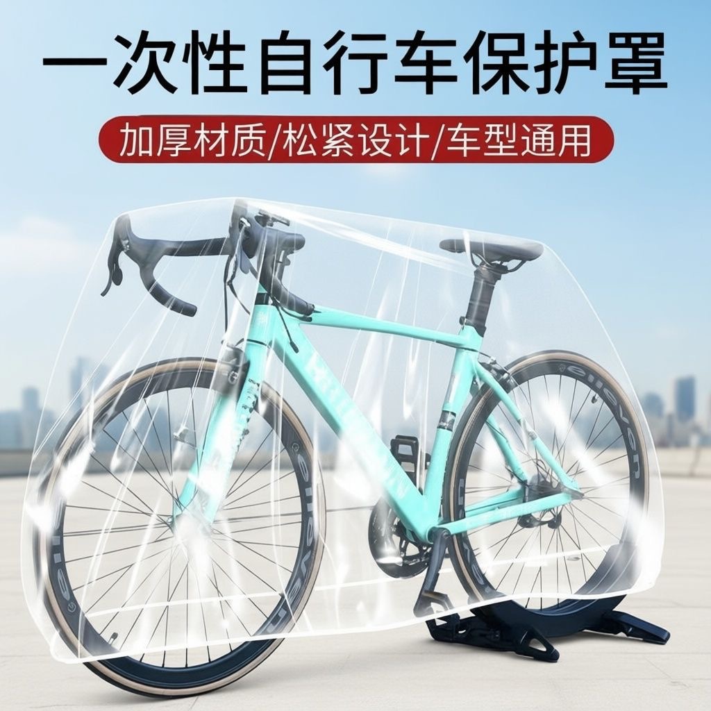 Electric Vehicle Rain Cover, Disposable Transparent Sun Protection Cover, Electric Bike Rain Cover, Bicycle and Motorcycle Dust Cover