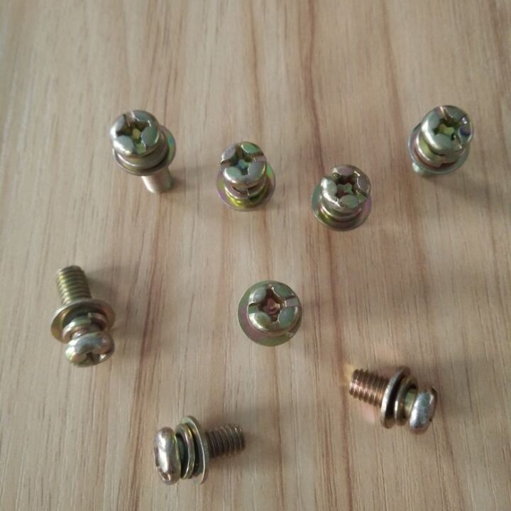 圆头三组合螺丝M4-M10十一字盘头螺钉 半圆头螺丝 元机螺丝