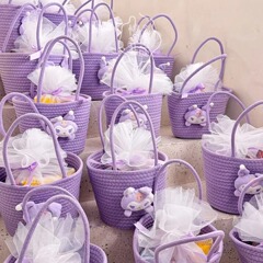 手作りプレゼントお返し喜店プレゼント結婚お返しプレゼント満月喜卵喜糖プレゼント包装バスケット