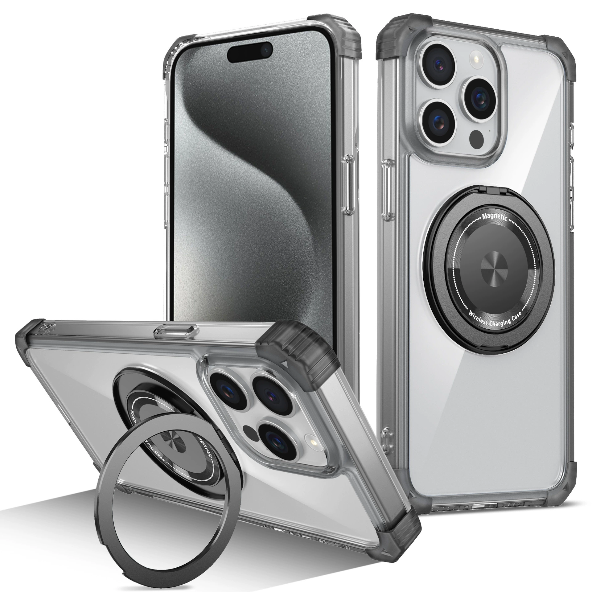 Apple, совместимый с iPhone 15, трубчатые защитные уголки, 15 Pro Max, 360 градусов, 15 Plus, защита от падений