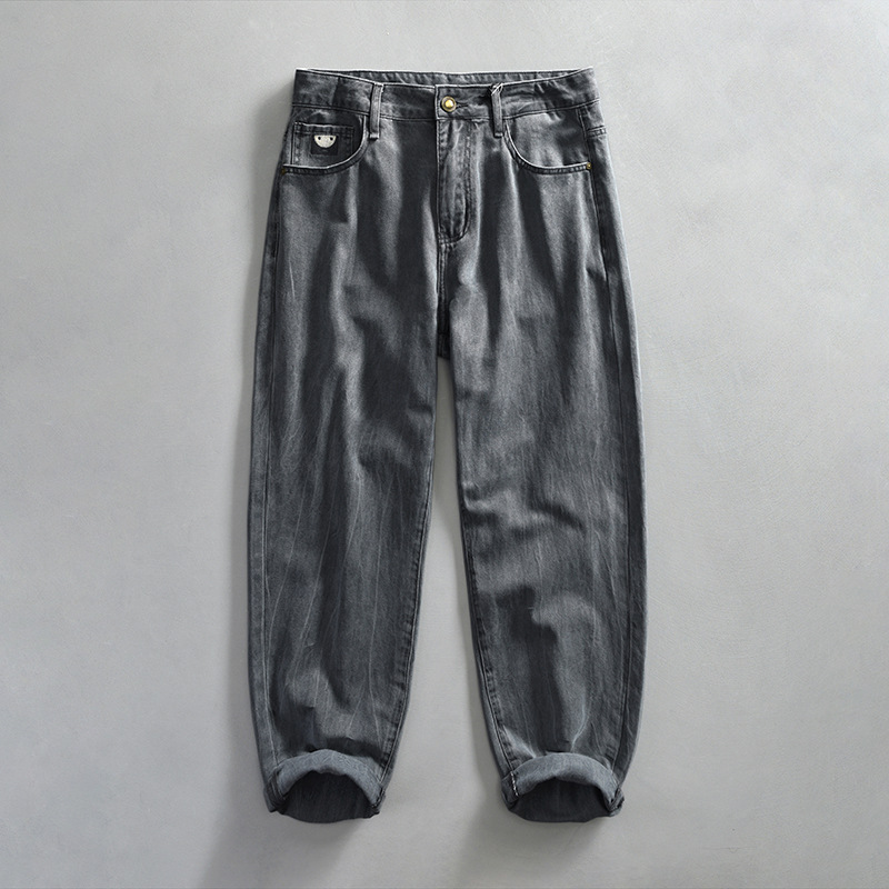 G7271 Men's Retro Washed Casual Jeans, One Piece Replacement_voghion.com
