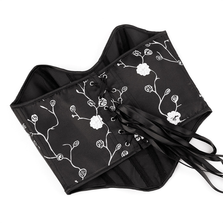 Impresión negra sexy sin correa de hombro para limpiar el pecho sexy corte corte vestimenta de forma Amazon temu transfronterizo