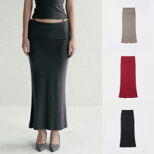 韩国badblood bcac系列美式辣妹鱼尾裙半身裙女小众显瘦包臀长裙