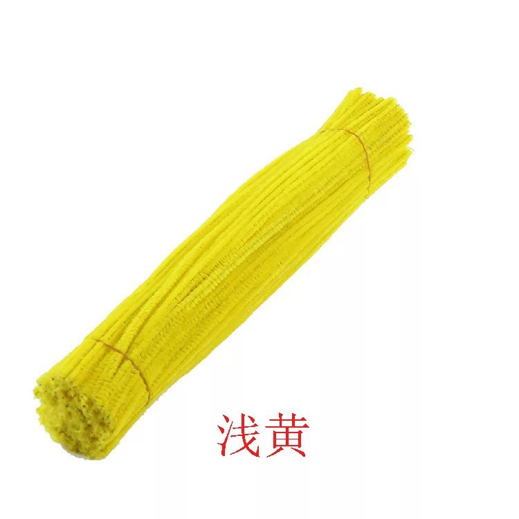 Fabricantes monocromáticos de lana verde DIY barra de torsión de lana de raíz de peluche infantil puzzle 24 colores 100 juguetes hechos a mano