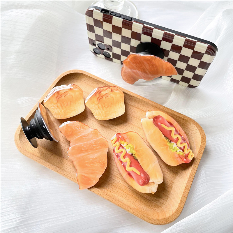 17g Weight Airbag Bracket Classification Acrylic Material Ice Cream, Waffle, Croissant, Cake Pattern Cute Style Ice Cream Waffle Croissant Acrylic Cute Airbag Bracket 2
