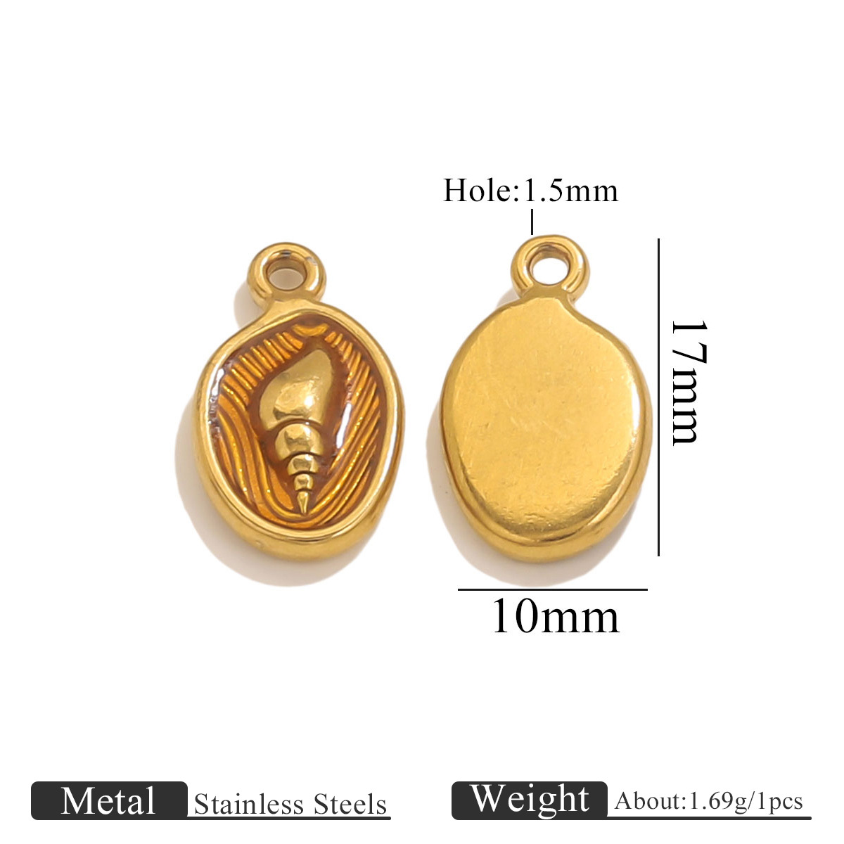 Accesorios de joyería DIY acero inoxidable serie marina colgante sirena concha estrella de mar colgante pulsera collar