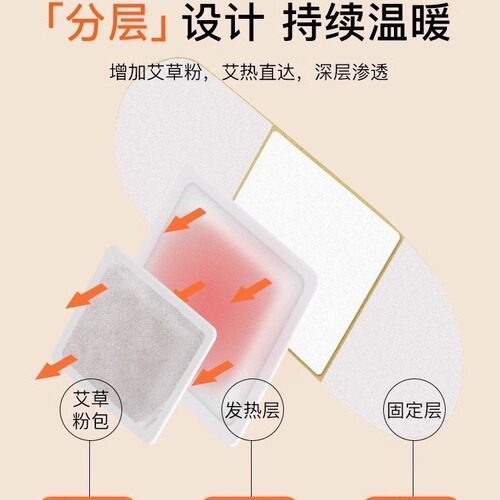 AI grass hot moxa patch self-heating application moxa patch cervical knee heating warm-up patch warm baby warm patch original factory