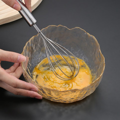 Stainless steel manual egg whisk, egg mixer, kitchen supplies home kitchen baking tools direct sale from manufacturer