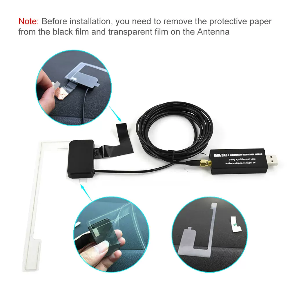 安卓车机通用DAB模块-数字广播 收音机安卓导航APP控制(仅限欧洲)