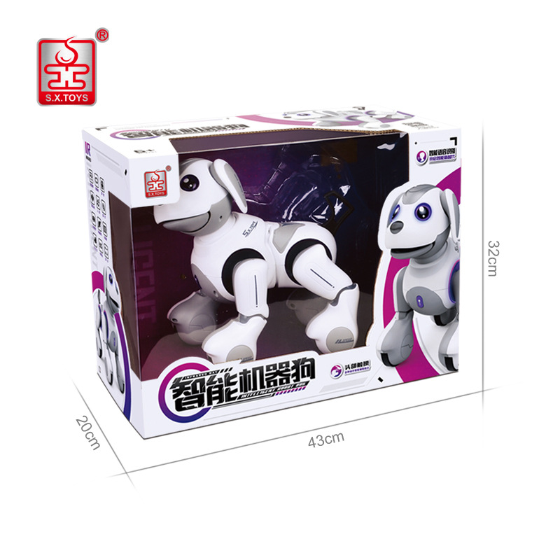 Shengxiong robot inteligente perro control remoto juguete educación temprana perro eléctrico programación robot niño niño regalo de cumpleaños