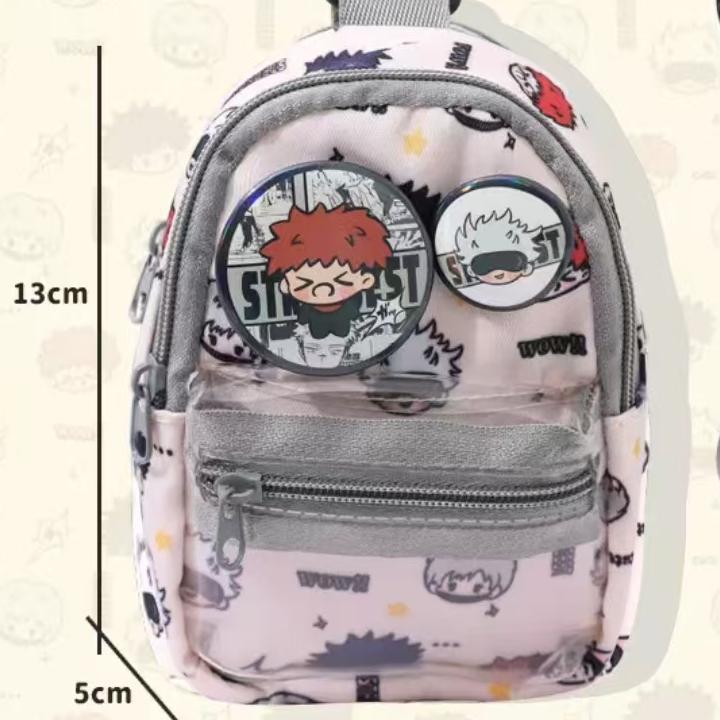 Mochila pequeña multifunción con diseño de capibara - Incluye monedero y bolsillo para auriculares - Estilo cartoon - Para organizar objetos pequeños