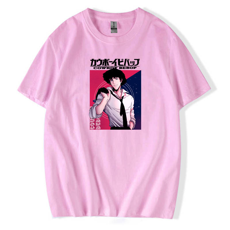 Foreign Trade 2020 New Star Cowboy Cowboy Bebop Bounty Hunter Handsome Simple Short-sleeved T-shirt