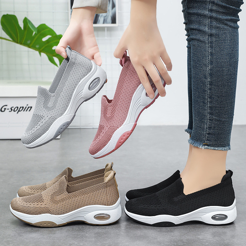 Zapatos de paso de un pie para mujeres nuevos zapatos de tamaño único transpirables ligeros transfronterizos zapatos casuales cómodos para mujeres
