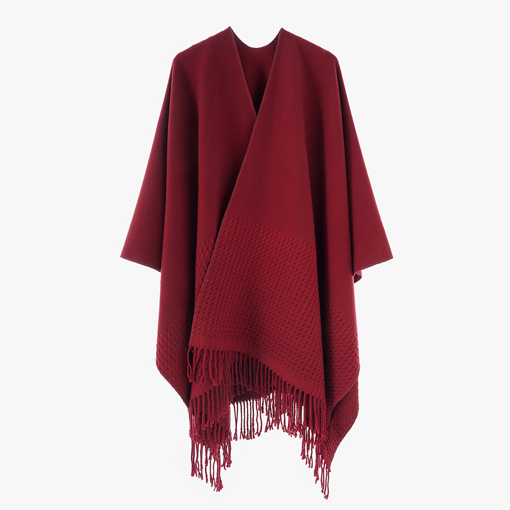 2025 hilo de núcleo de otoño y invierno nuevo estilo retro de diseño de chal a rejilla sensación de nicho perezoso abrigo de viento mujer