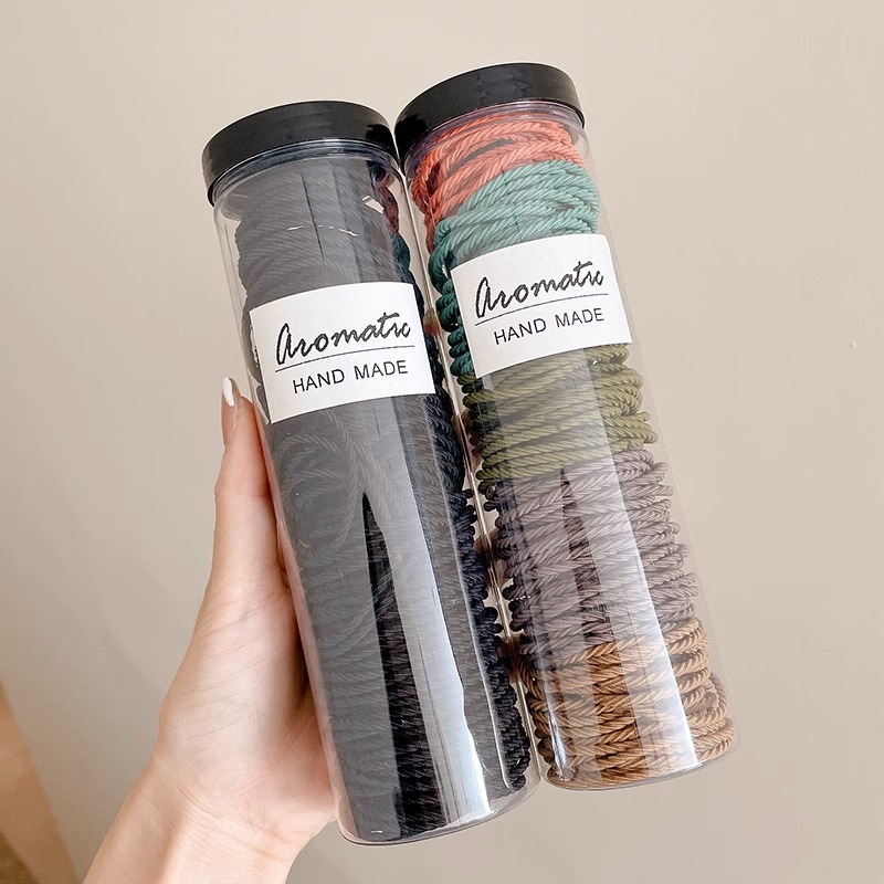 Banda de pelo de alto grado simple banda de goma duradera de alta elasticidad elegante cabeza de cola de caballo cuerda cubierta de cuero tocado