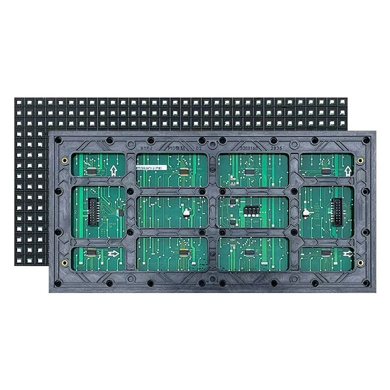 P10 display unit board two-color traffic direct plug module LED induction screen outdoor screen highlight waterproof module