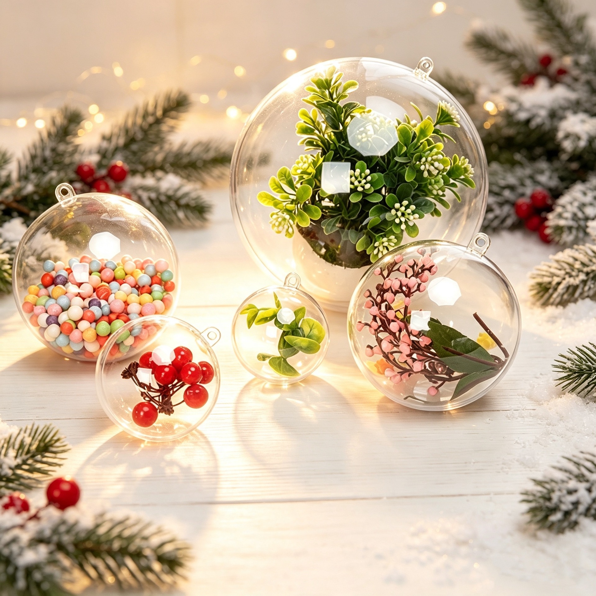 Christmas ball high transparent plastic ball mall window festival…