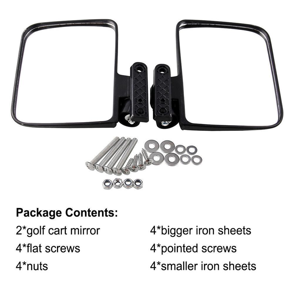 Golf Cart Rearview Mirror, Side Mirror, Reversing Mirror, Car Rearview Mirror Accessories