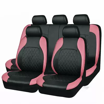 Universal seat cover – Europe and America - pink-9-piece-set-five-seats