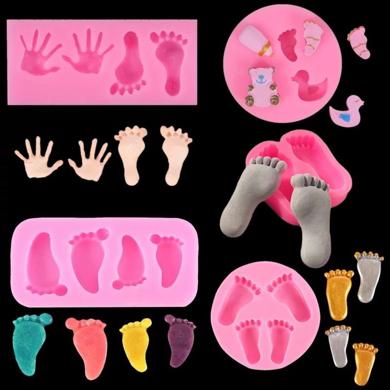 Fondant, acrylic slime, silicone mold, DIY