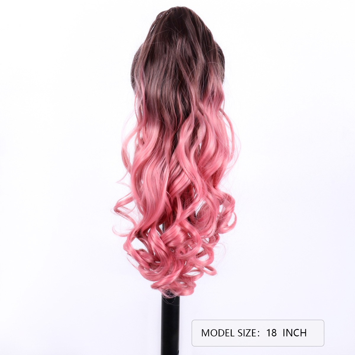 Lange Lockige Synthetik-pferdeschwanz-extensions Für Natürliches Haar_voghion.com