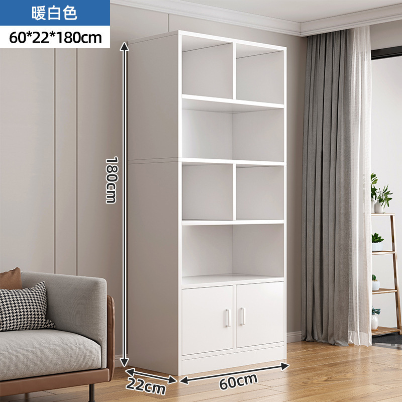 Estante de libros pequeño estante de almacenamiento multicapa de piso armario pequeño armario contra la pared de madera sólida gabinete bajo