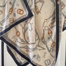 跃动的马儿双面同色印花真丝羊绒丝羊绒丝毛大披肩围巾方巾防晒