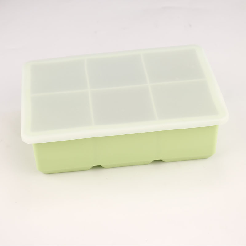 Molde de cubitos de hielo de silicona grande, fácil desmolde