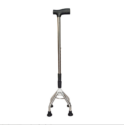 Factory Direct Sale Elderly Walker Telescopic Walking Stick Four-legged Lightweight Steel Crutch