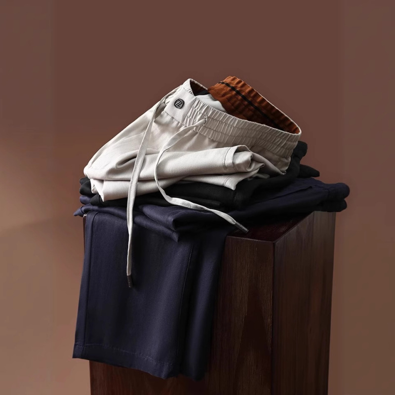 Italian Accessible Luxury! Z Series ~ Classy Linen Tencel Lyocell Spring and Summer Men's Draped Simple Casual Pants Italian Accessible Luxury! Z Series ~ Classy Linen Tencel Lyocell Spring and Summer Men's Draped Simple Casual Pants
