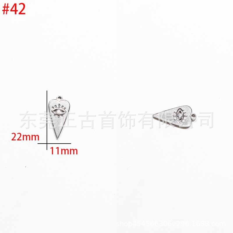 クロスボーダー悪魔の目ペンダントステンレス鋼 diy アクセサリーネックレスキーホルダーペンダントアイドリップオイルアクセサリーメーカー|undefined