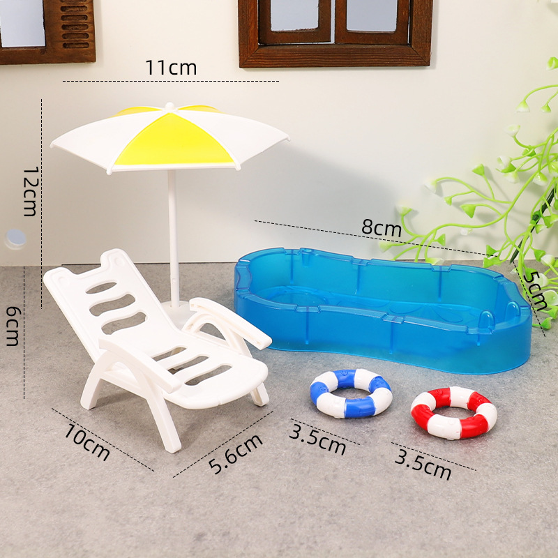 Silla de playa piscina amarilla