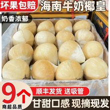 【9个顺丰】海南牛奶椰皇新鲜椰子去皮现摘椰青椰白孕妇椰香浓郁