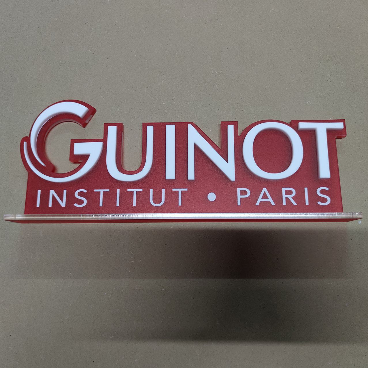 亚克力制品化妆品立牌UV画面桌面彩色磨砂有机玻璃展板标志牌