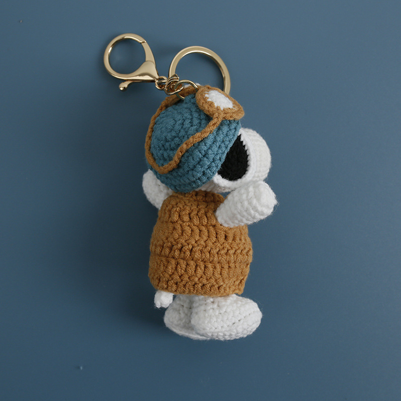 Creative Cartoon Hand-woven Doll Baoma Wool Crochet Pendant Super Cute Cartoon Hand-made Hanging Finished Products