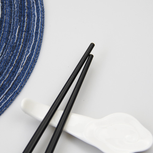 Shifule source manufacturer wholesale hot stamping Great Wall Fu character alloy chopsticks household non-slip, mildew-resistant and high-temperature-resistant chopsticks