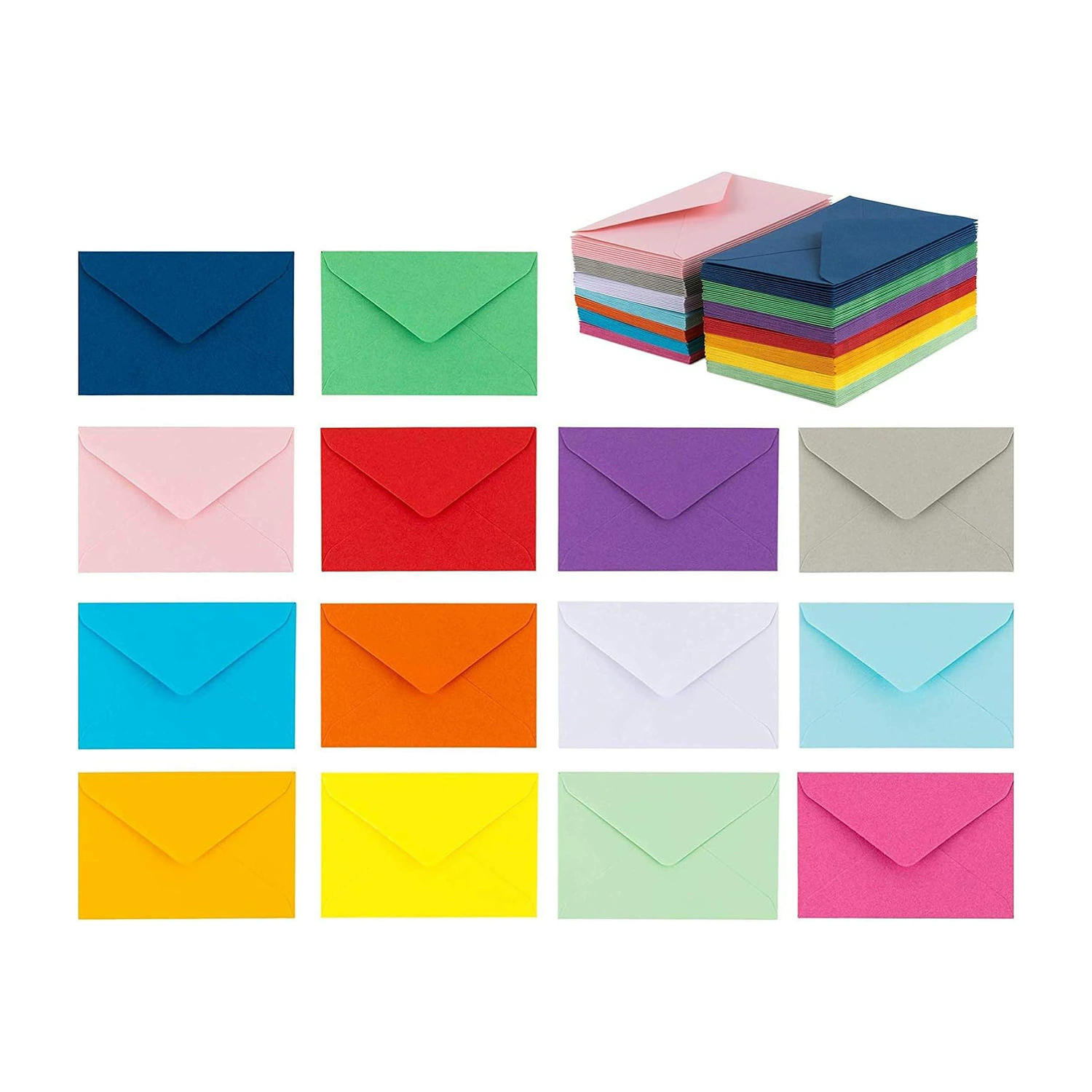 Европейский и американский трансграничный конверт 14-цветный мини-цветной маленький конверт 10*7 см членский билет Пустой конверт в европейском стиле для печати