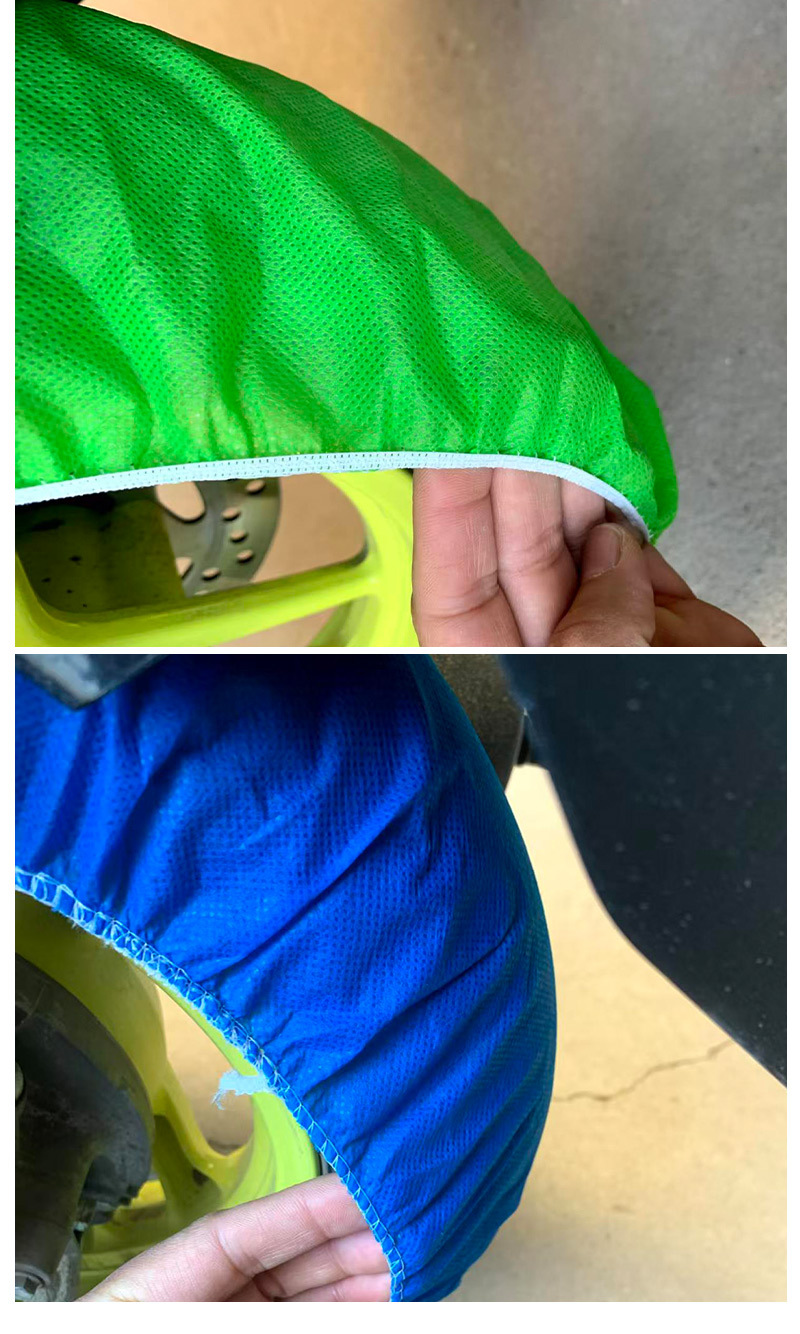 Electric vehicle wheel protective cover, non-woven fabric elastic tire dust cover, anti-dirt and sand isolation, multiple colors available, wholesale