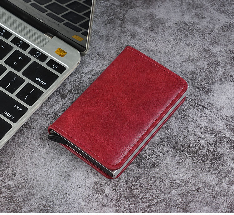 Herren Kartenetui Mit Rfid Schutz Aus Aluminium Carbon Optik_voghion.com