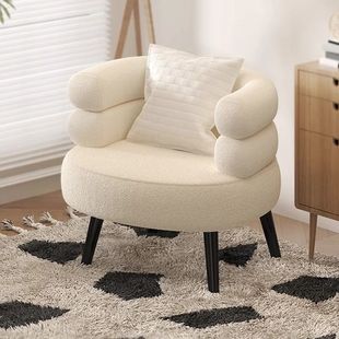 Stool with Backrest, Balcony Light Luxury Dressing Table, Sofa for Bedroom, Trendy Girl Makeup Home Simple Sofa
