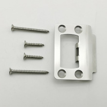 新款扣板导向片通用型恢复锁冲击板不锈钢门栓攻击板门垫片带螺丝