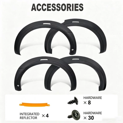 Suitable for Ford RANGER T7 Wheel eyebrow - t8-with-radar-hole