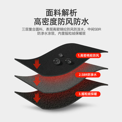 Winter Outdoor Riding Gloves for Men, Finger-Slip Touch Screen, Electric Bike Windproof, Fleece Lined, Waterproof, Warm, Fishing Gloves, Cold-Proof