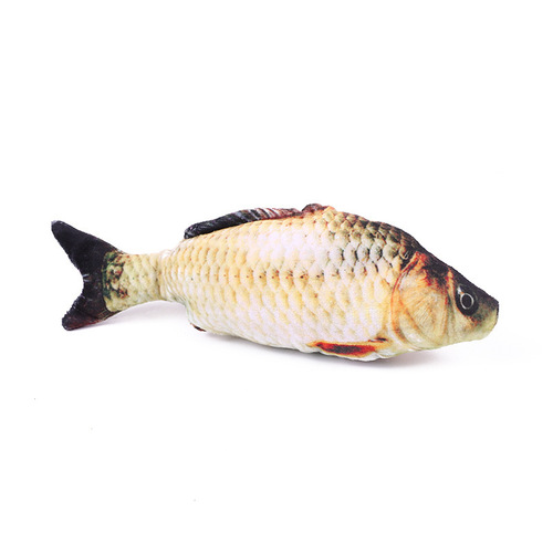 Cross-border new products hot-selling pet cat toys plush fish crucian carp cat mint simulated fish funny cat toys wholesale