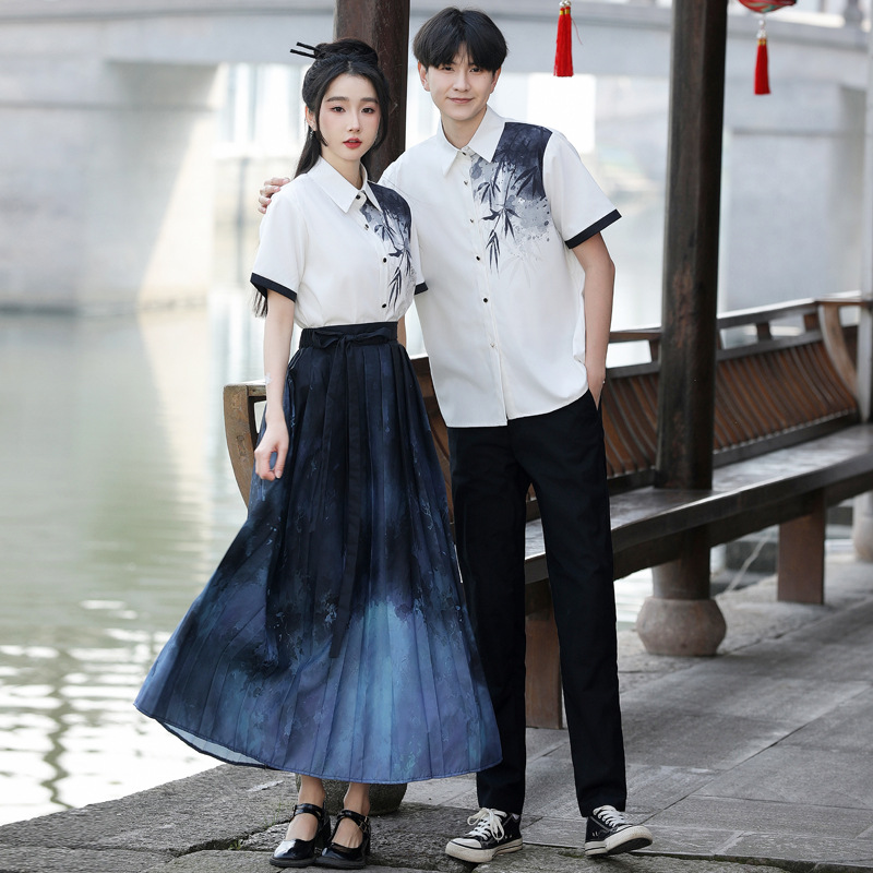 Performance clothing graduation photo clothing 2024 copyright protection new Chinese suit Chinese style retro skirt class clothing Chinese elements