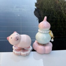景德镇网红陶瓷旋转葫芦比loopy桌面国潮车载小摆件装饰礼品