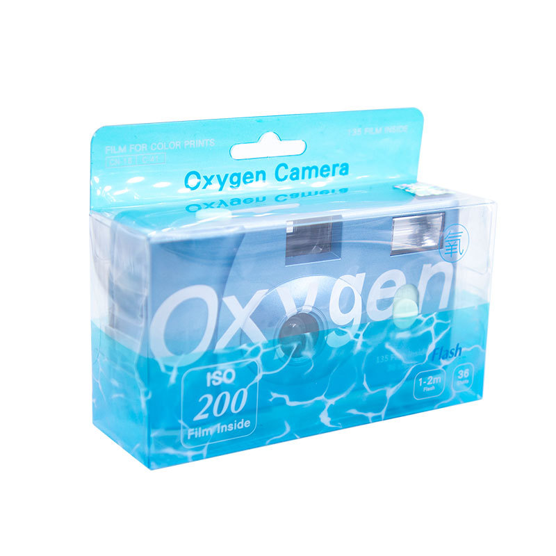 Fuji instant camera, glacier blue, 36 color shots