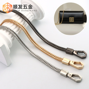 Metal Bag Chain Fox Chain Snake Bone Chain Bag Shoulder Crossbody Square Snake Bag Chain Replacement Bag Strap Shoulder Strap Accessories