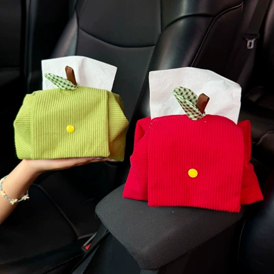 Car tissue box/set tissue box, apple-shaped car